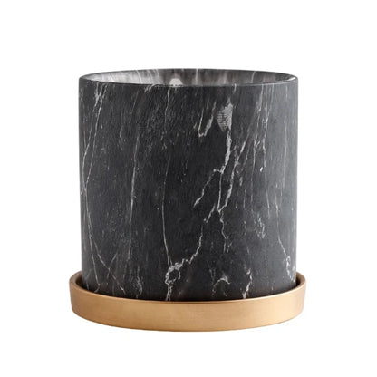 Modern Marble Design Ceramic Flower Pot