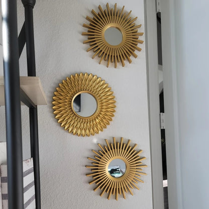 Golden Sunflower Wall Mirrors