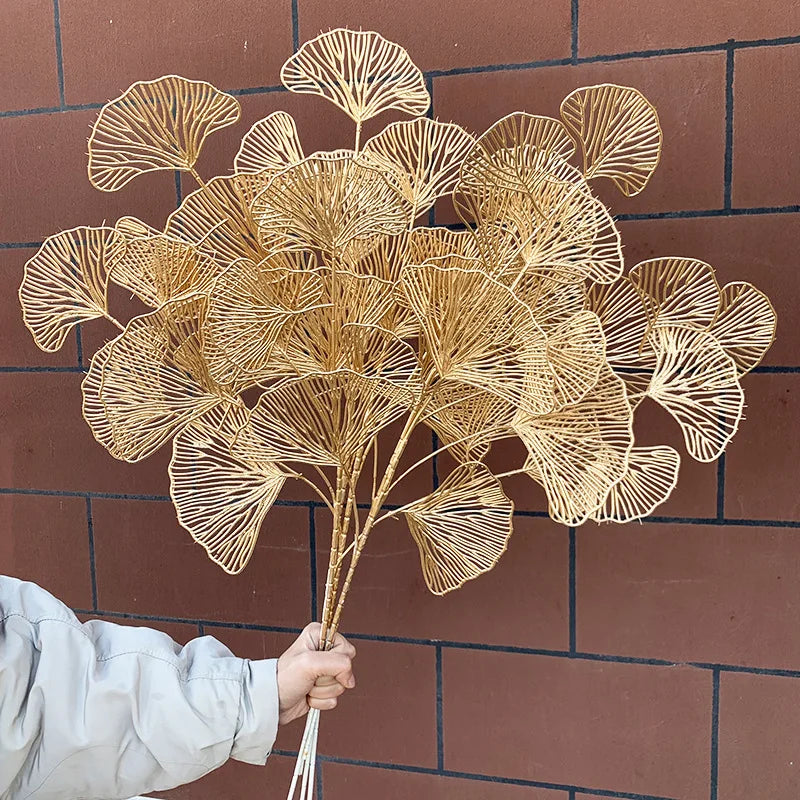 golden netting ginkgo floral stems