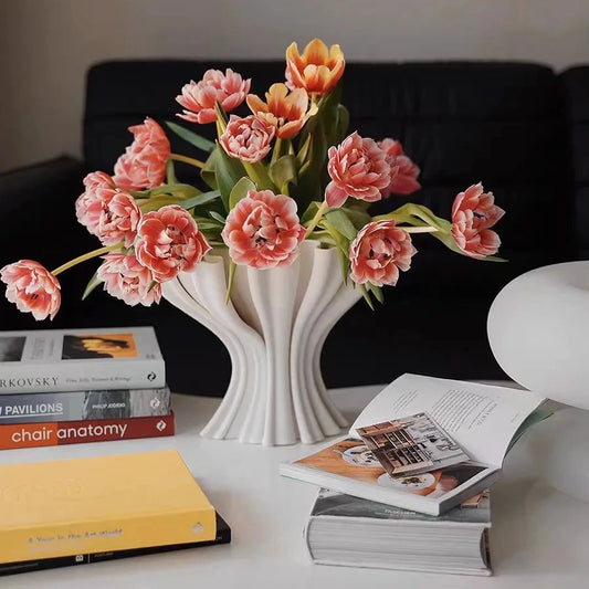 Minimalist Ceramic Vase for Flowers 