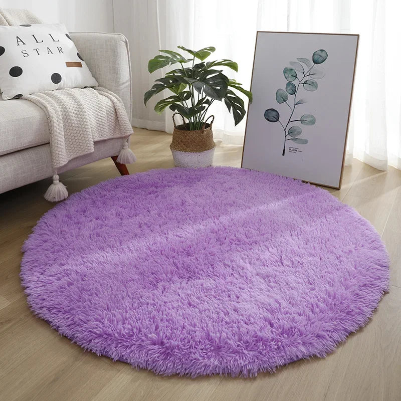 Purple round rug / Carpet