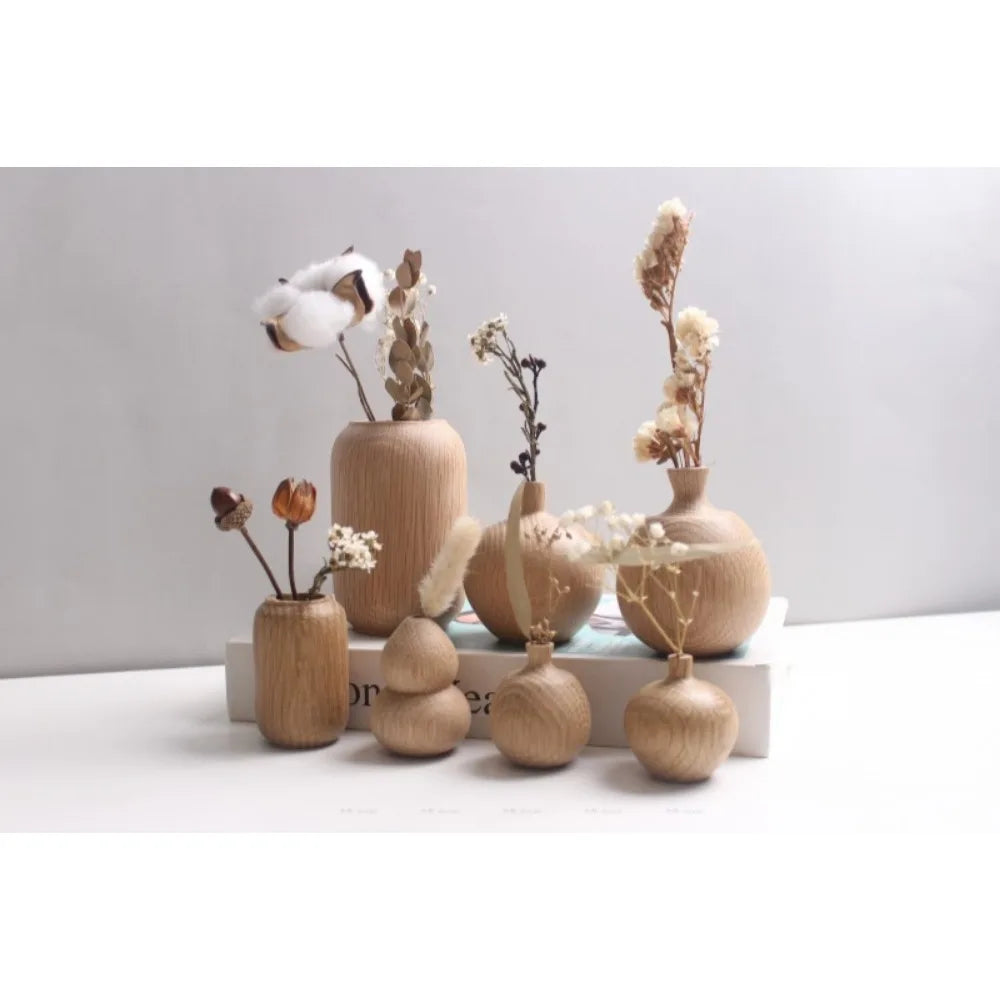 Elegant wooden Vases 