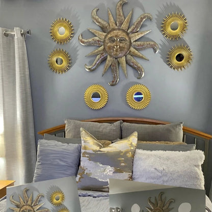 Golden Sunflower Wall Mirrors