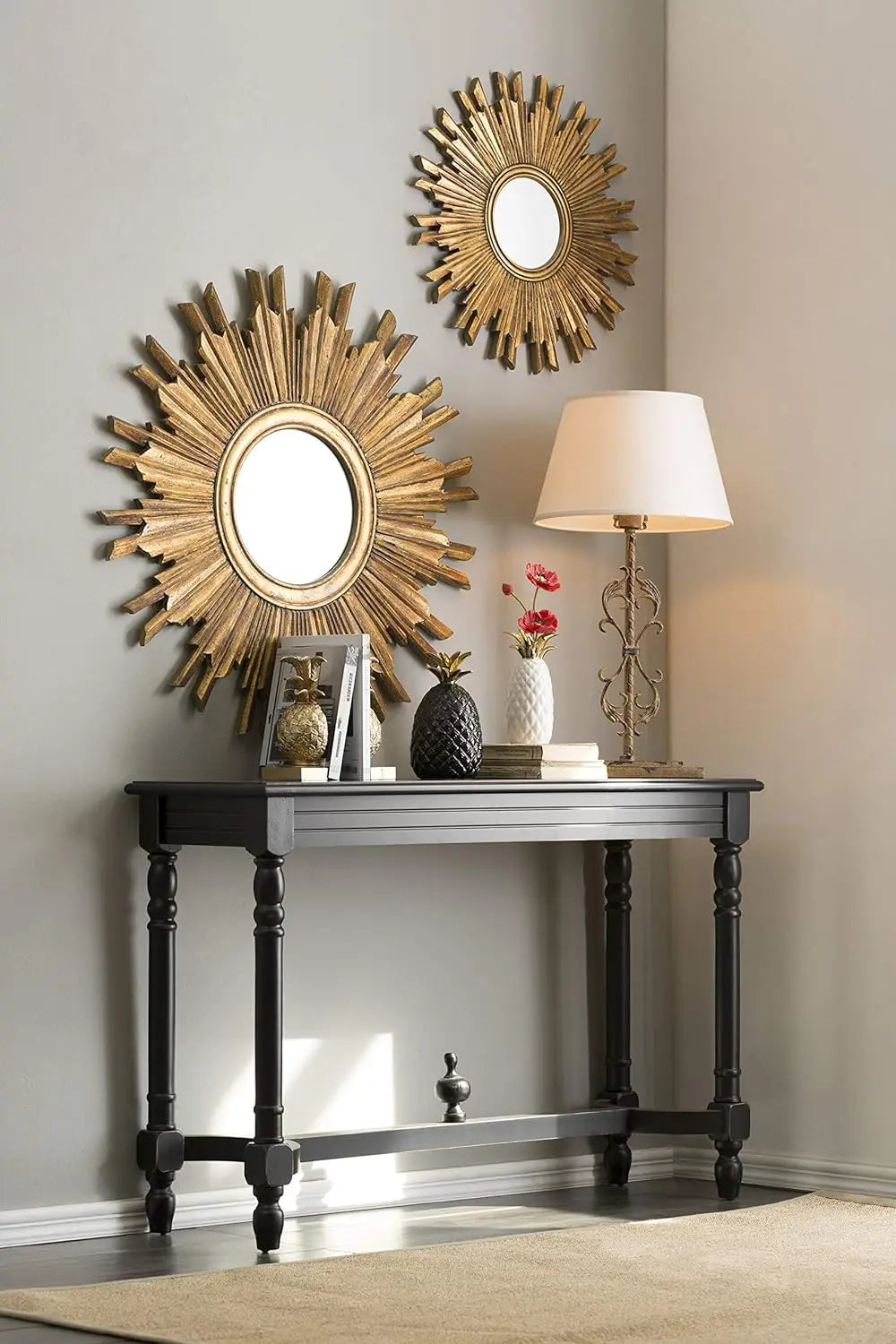 Creative Golden Sunburst Mirror