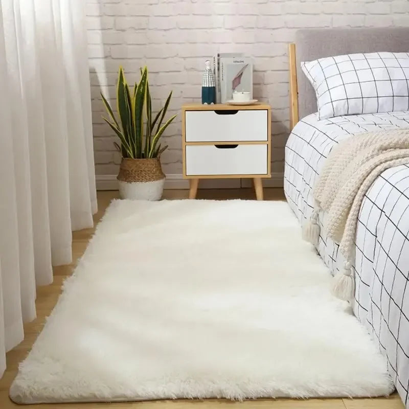 White Rectangular rug