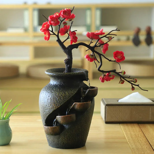 Luxury Indoor Waterfall Flower Vase